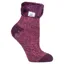 Heat Holders Original Womens Feather Top Lounge Socks - Coral Twist