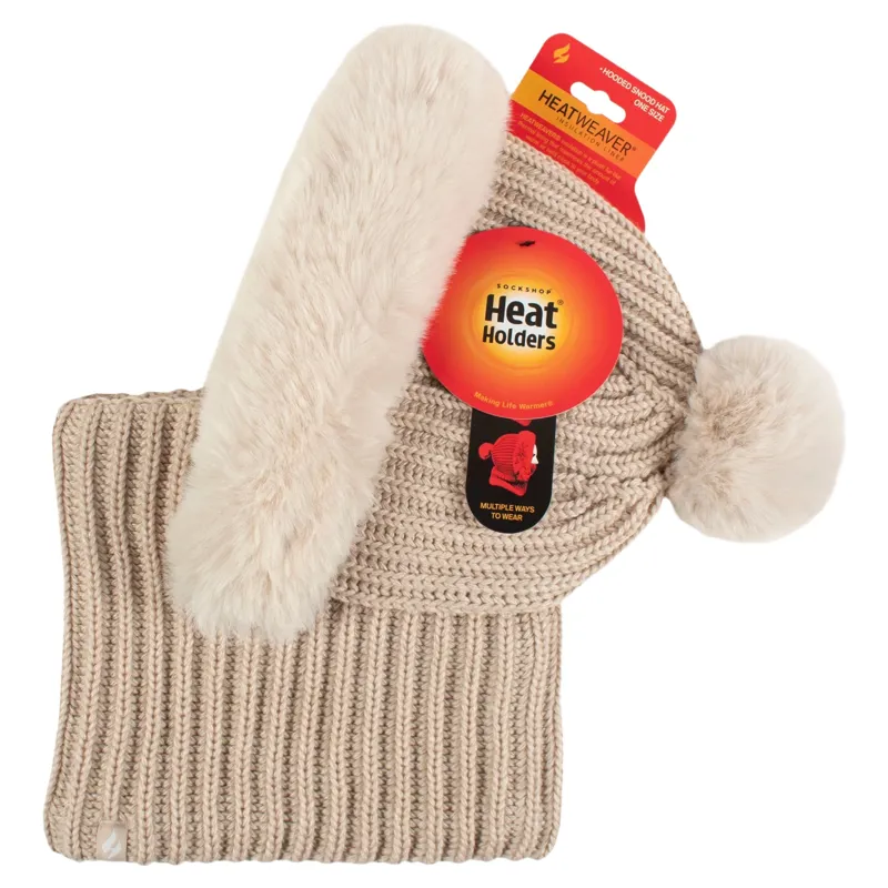 Heat Holders Nikita Womens Faux Fur Snood - Oat-3