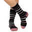 Heat Holders Annika Womens Lite Classic Stripe Crew Socks - Black
