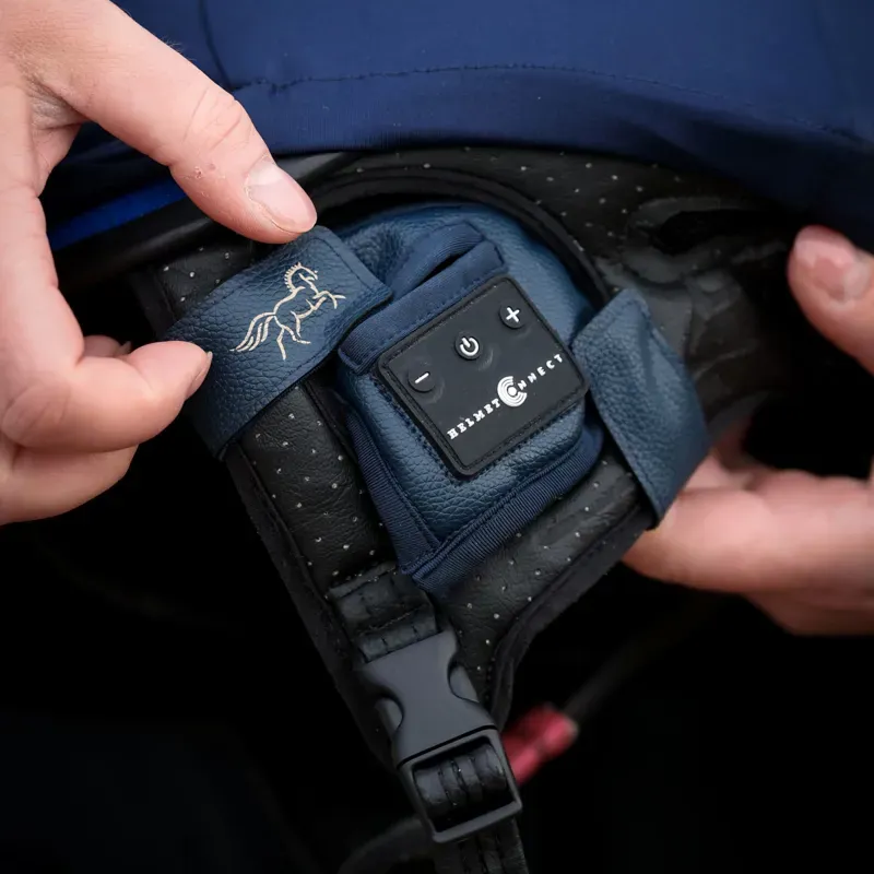 HelmetConnect Bluetooth Speaker Riding Hat Attachment - Navy-1