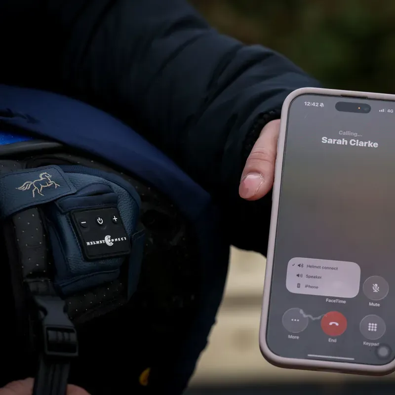 HelmetConnect Bluetooth Speaker Riding Hat Attachment - Navy-4