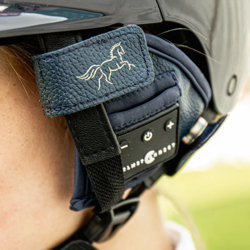 HelmetConnect Bluetooth Riding Hat Attachment - Navy/Elasticated