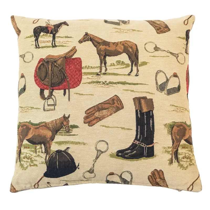 Hines of Oxford Tapestry 18x18in Cushion - Horse Riding
