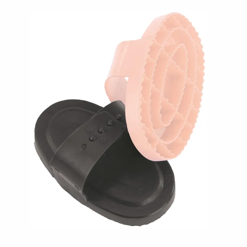 Hippo-Tonic Plastic Curry Comb - Black