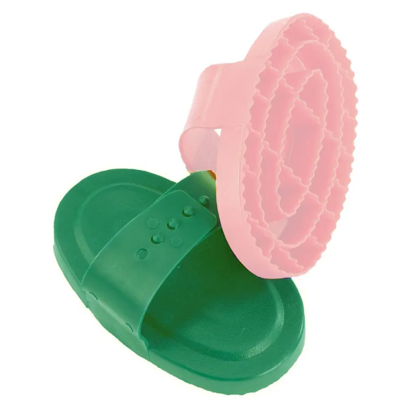 Hippo-Tonic Plastic Curry Comb - Green