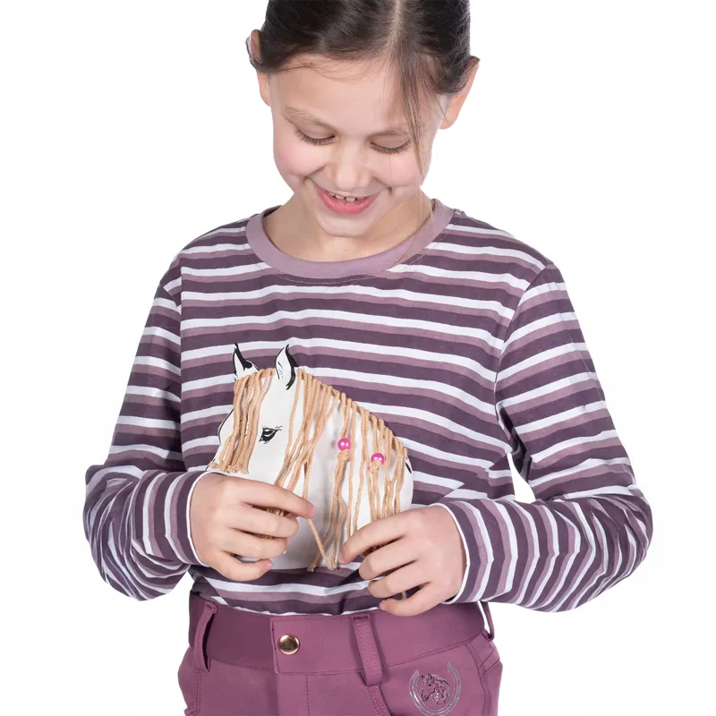 HKM Alva Junior Girls Long Sleeve T-Shirt - Lilac-2