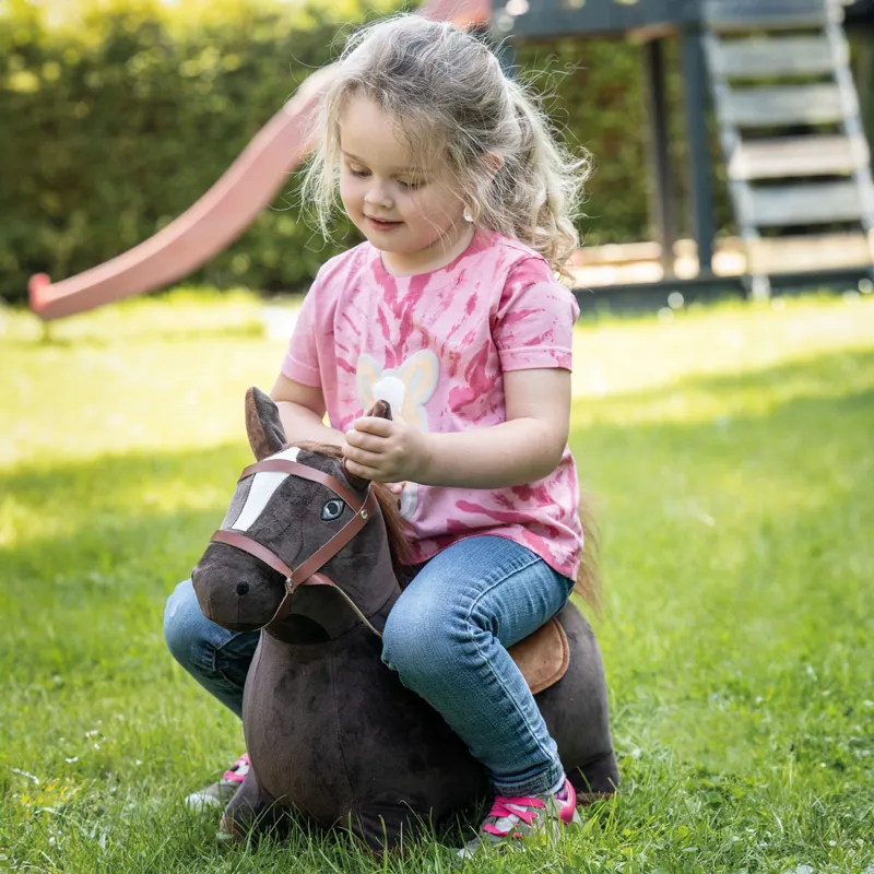 HKM Sit On Jumping Horse Space Hopper - Dark Brown-4