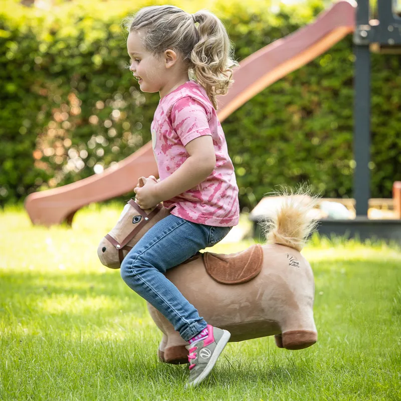 HKM Sit On Jumping Horse Space Hopper - Light Brown-4