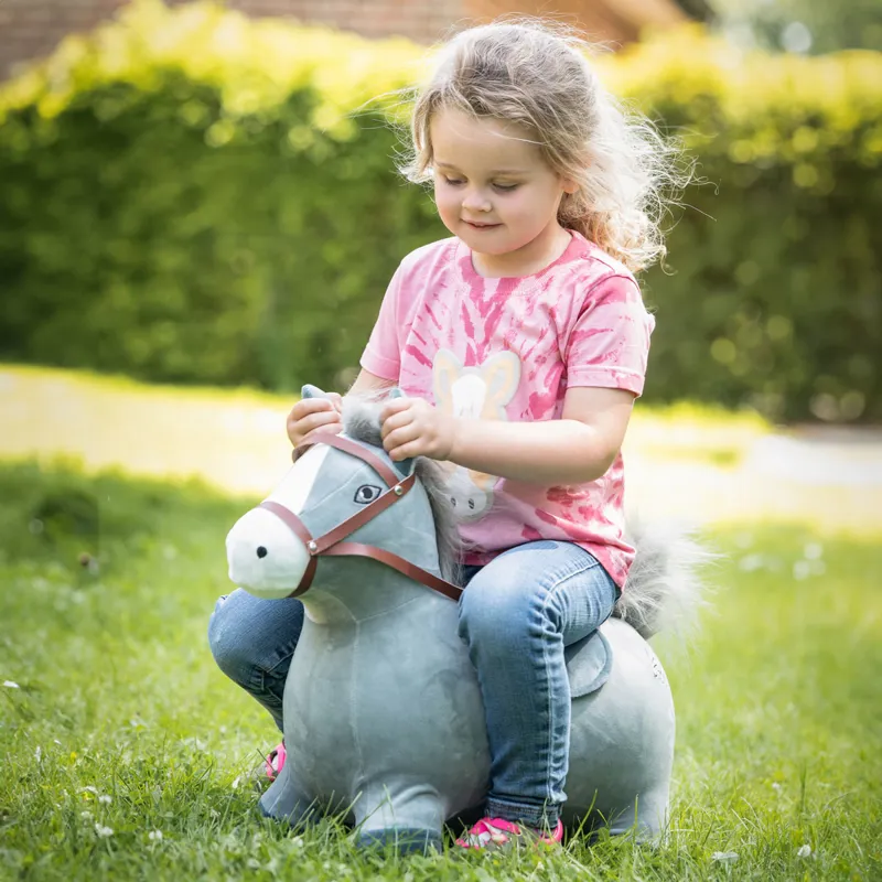 HKM Sit On Jumping Horse Space Hopper - Grey