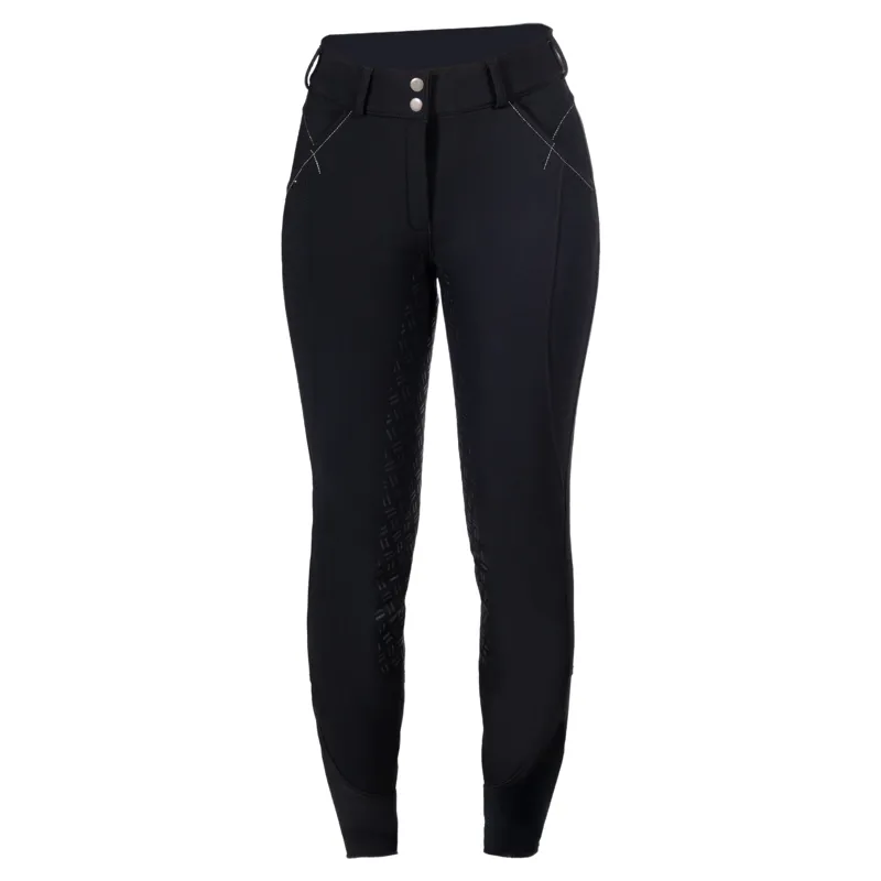HKM Chrysti Womens Softshell Full Grip Breeches - Black