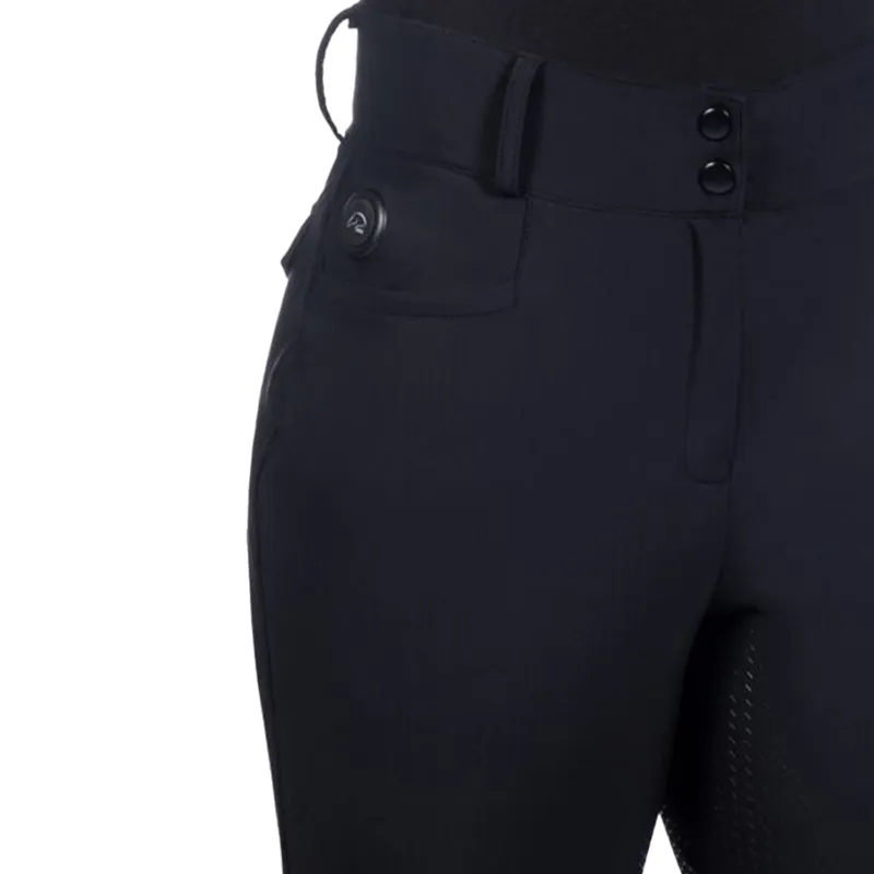HKM Keep Warm Full Grip Womens Heated Breeches - Black-5