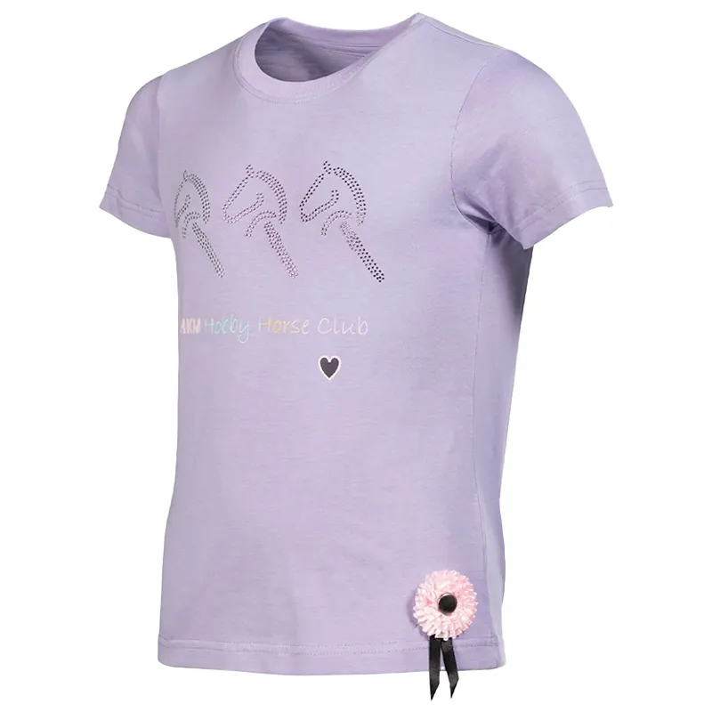 HKM Hobby Horse Junior Short Sleeve Tee - Lavender-1