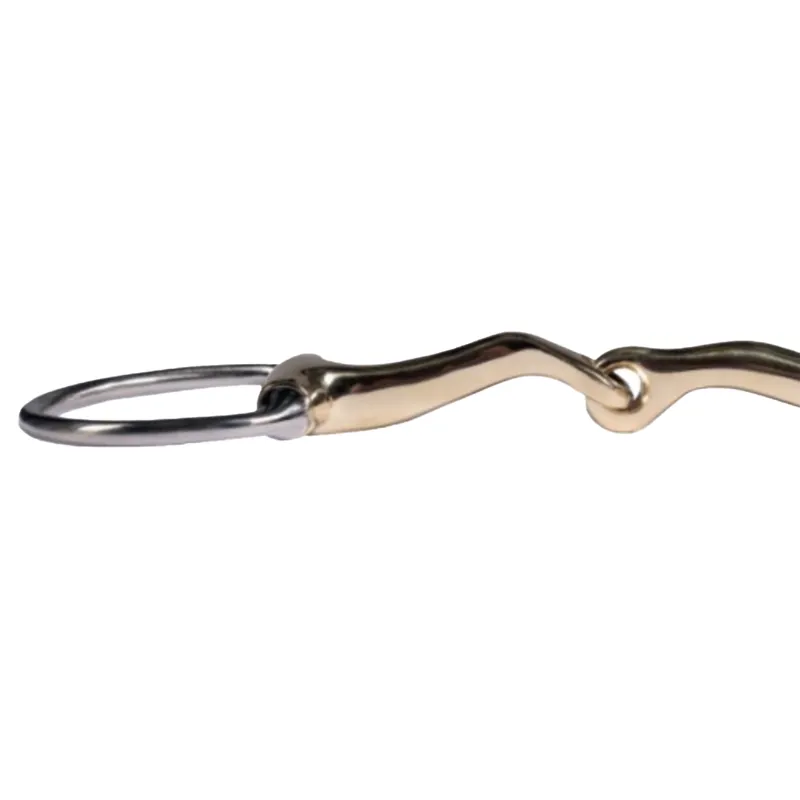 HKM High Curve Eggbutt Jointed Snaffle Bit-1
