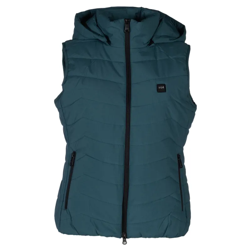 HKM High Temperature Womens Heated Gilet - Petrol-1