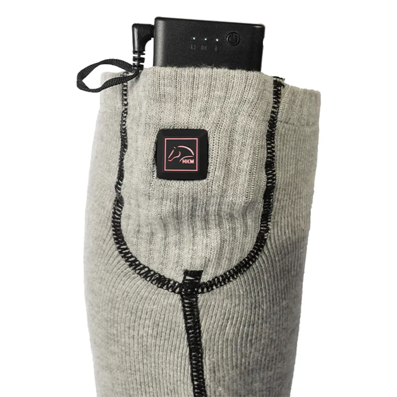 HKM Keep Warm Unisex Heated Socks - Grey-2