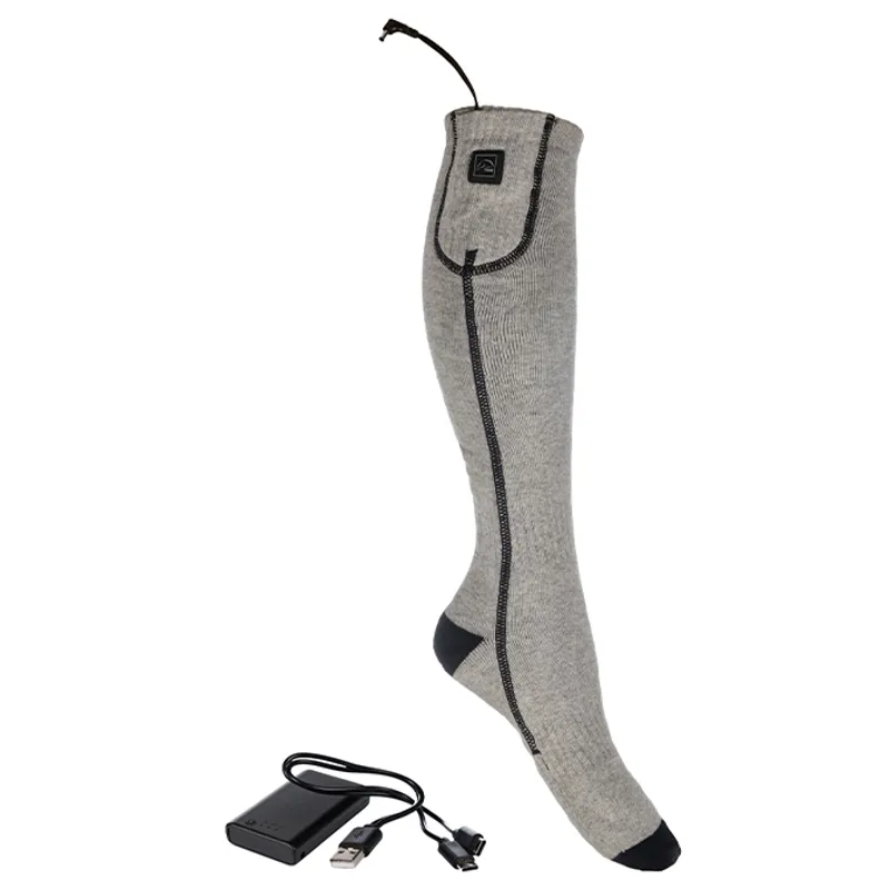 HKM Keep Warm Unisex Heated Socks - Grey