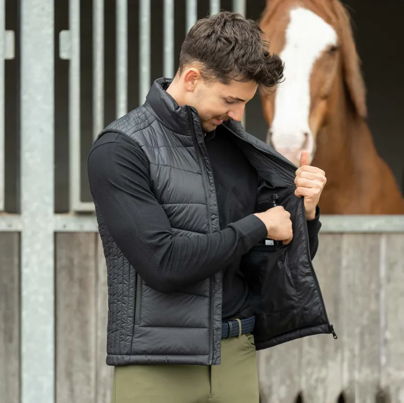 HKM Heat Control Mens Heated Gilet - Black-3