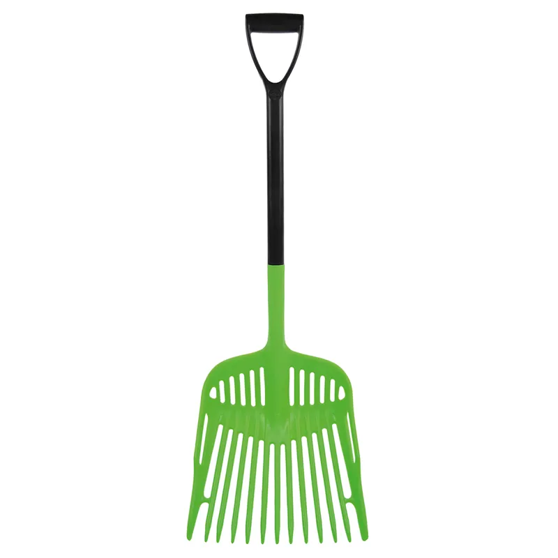 Harold Moore D-Grip Handle Shavings Fork - Lime