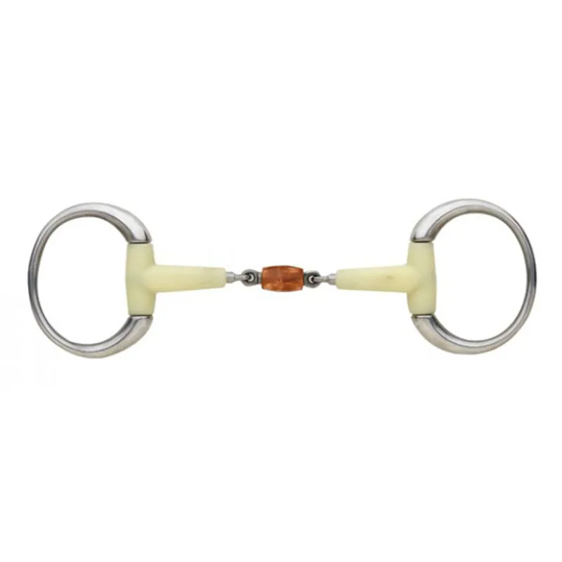 Happy Mouth HB2506 Contour Copper Roller Round Eggbutt Bit