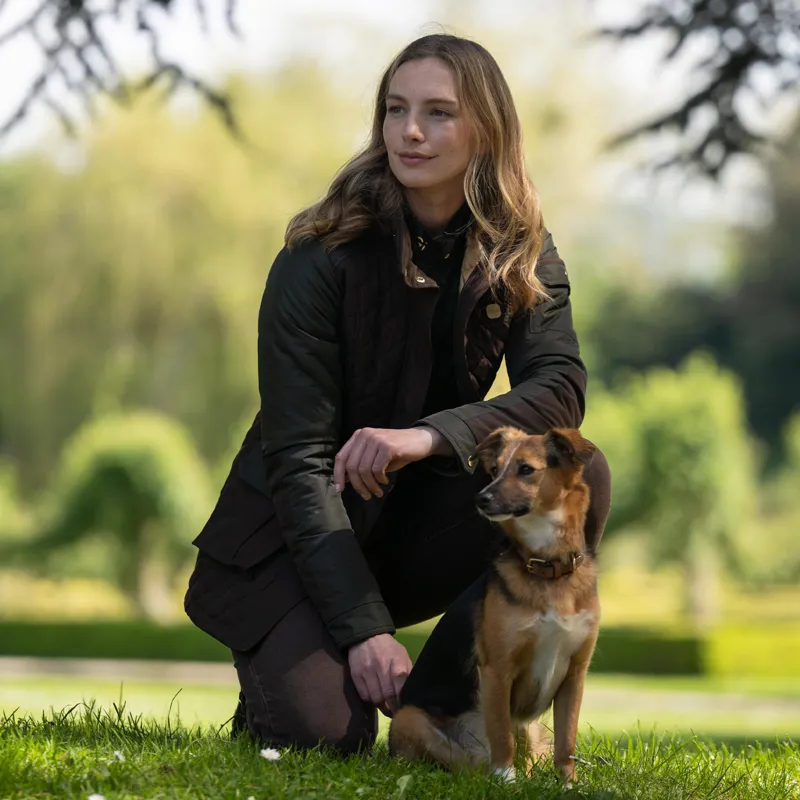 Toggi Holmes Ladies Quilted Jacket - Chocolate/Dark Green-7