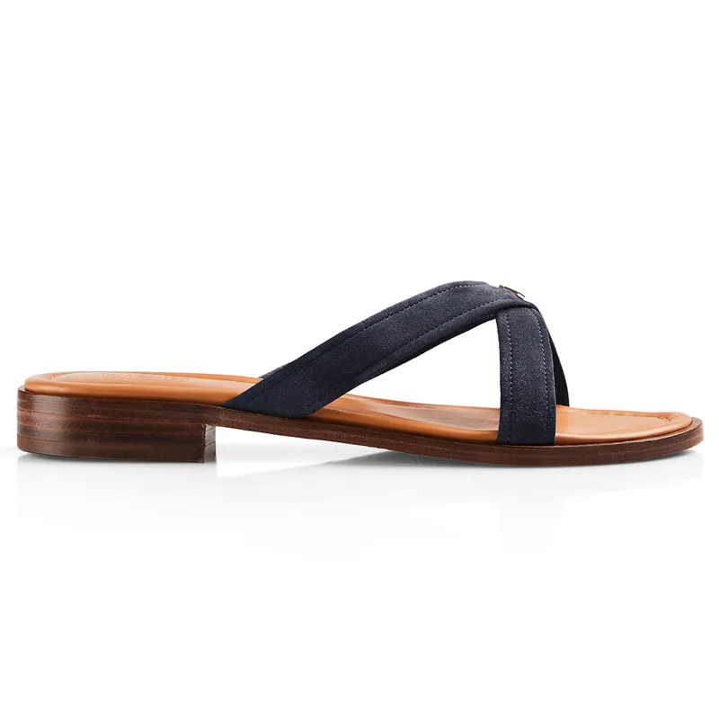 Fairfax and Favor Holkham Ladies Sandals - Navy-4