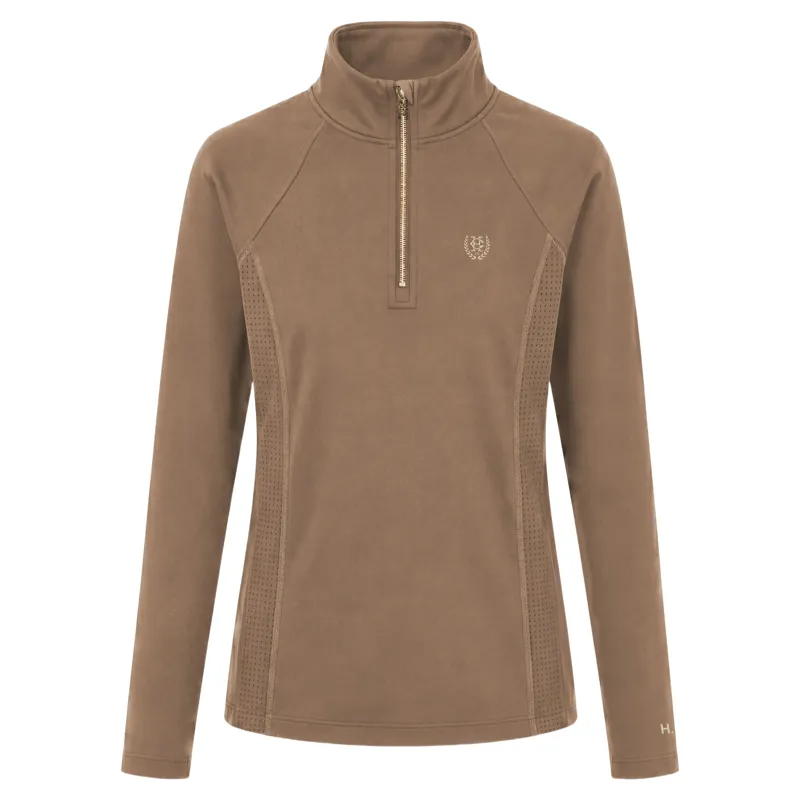 Holland Cooper Cranborne Womens Long Sleeve Base Layer - Mocha