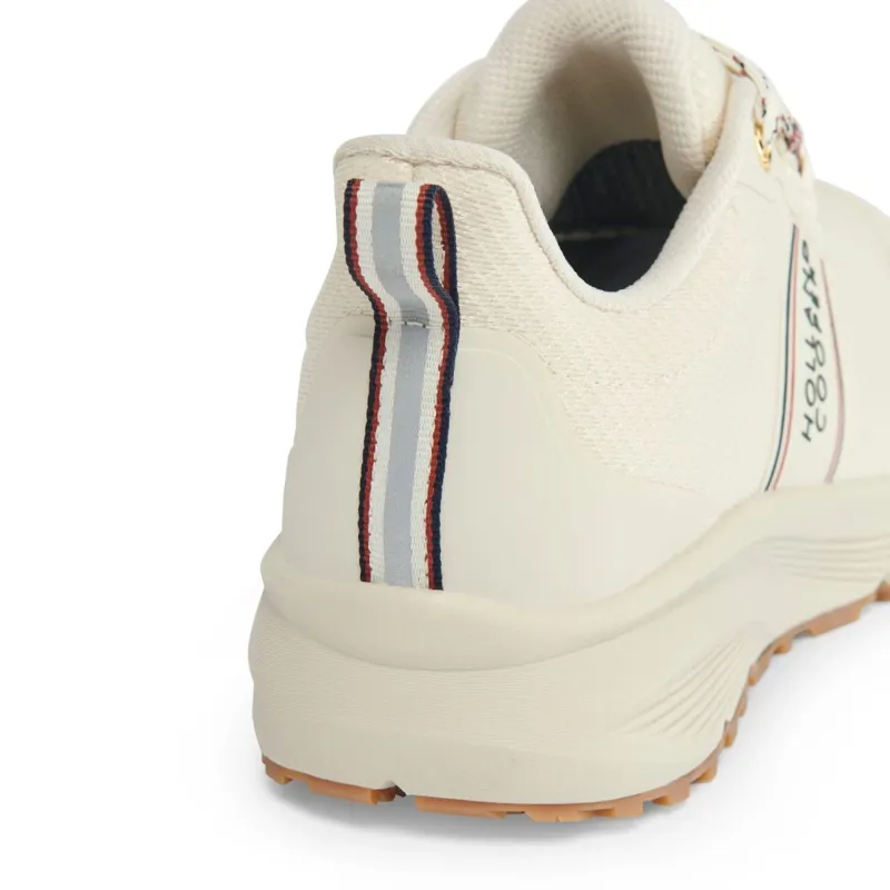 Holland Cooper Burghley Womens Waterproof Trainers - Ecru-5