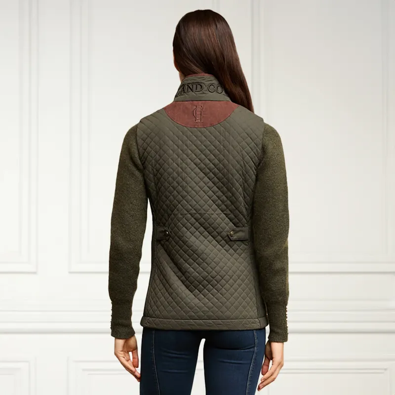 Holland Cooper Cambridge Ladies Gilet - Dark Olive-4