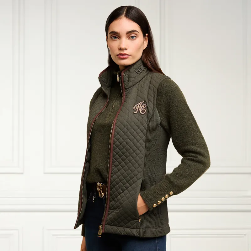 Holland Cooper Cambridge Ladies Gilet - Dark Olive-9