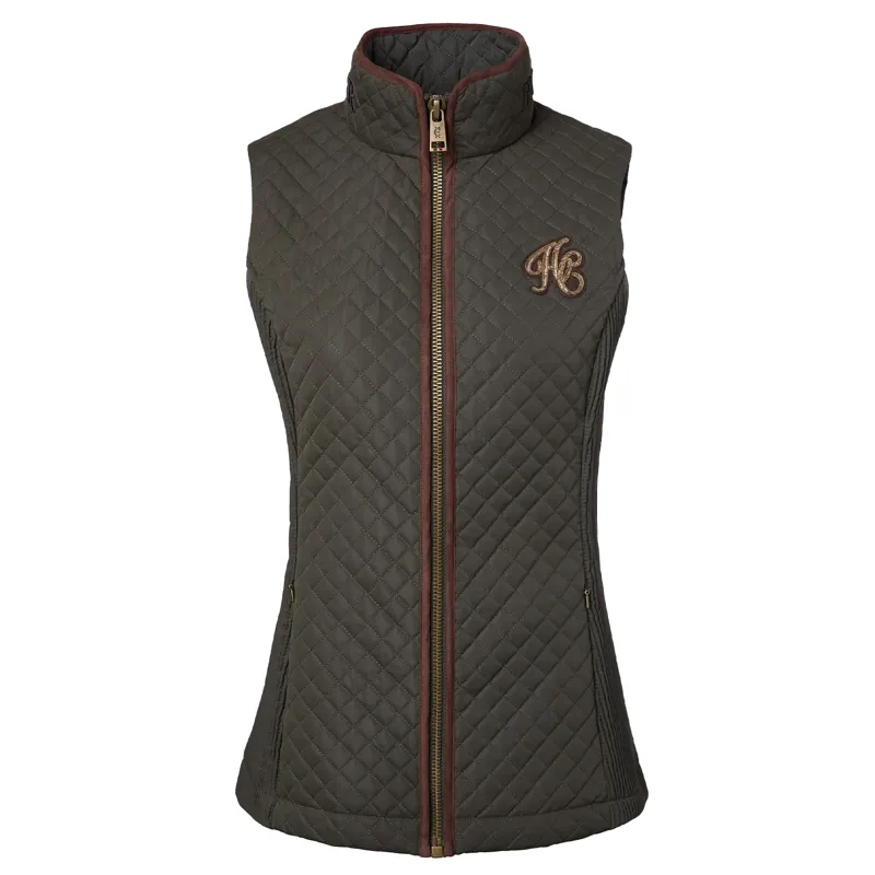 Holland Cooper Cambridge Ladies Gilet - Dark Olive-1