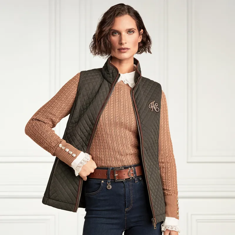 Holland Cooper Cambridge Ladies Gilet - Dark Olive