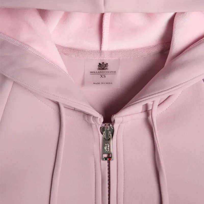 Holland Cooper Chiltern Womens Zip Hoodie - Dawn Pink-3