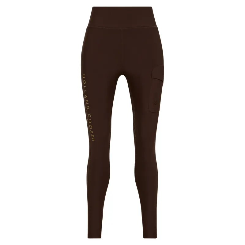 Holland Cooper Chiltern Legging Ladies Riding Tights - Walnut-2