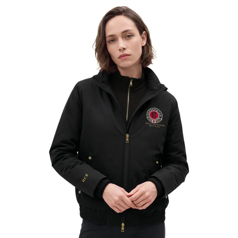 Holland Cooper Chiltern Team Womens Waterproof Jacket - Black-2