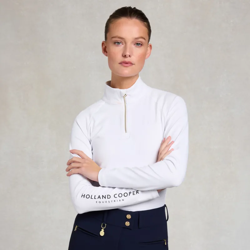 Holland Cooper Chiltern Womens Base Layer - White-2