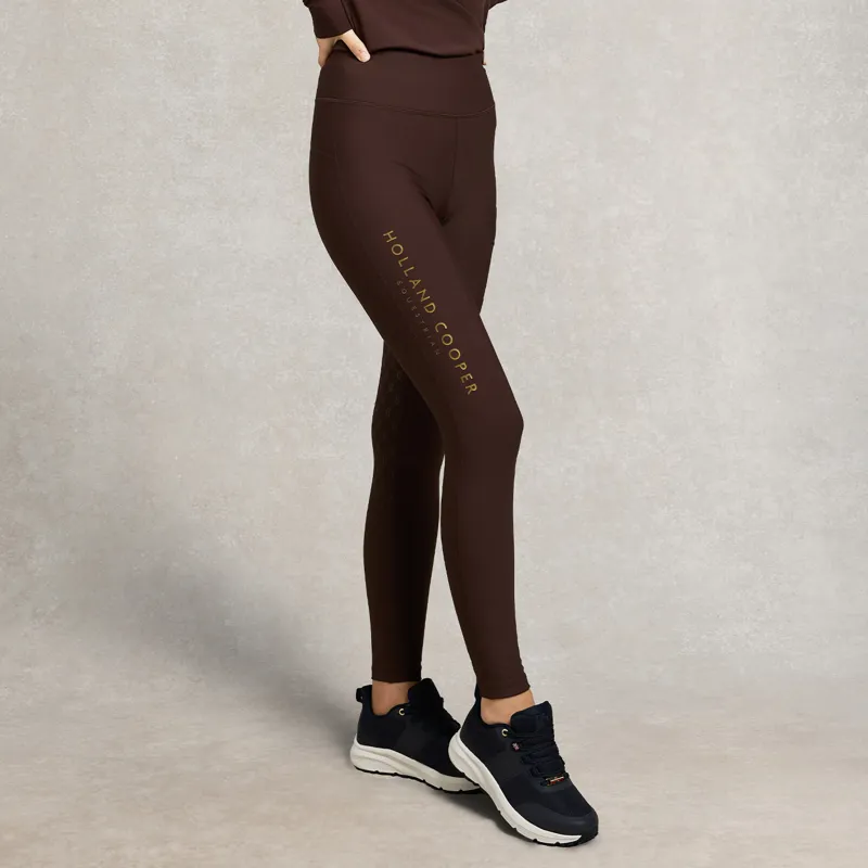 Holland Cooper Chiltern Legging Ladies Riding Tights - Walnut