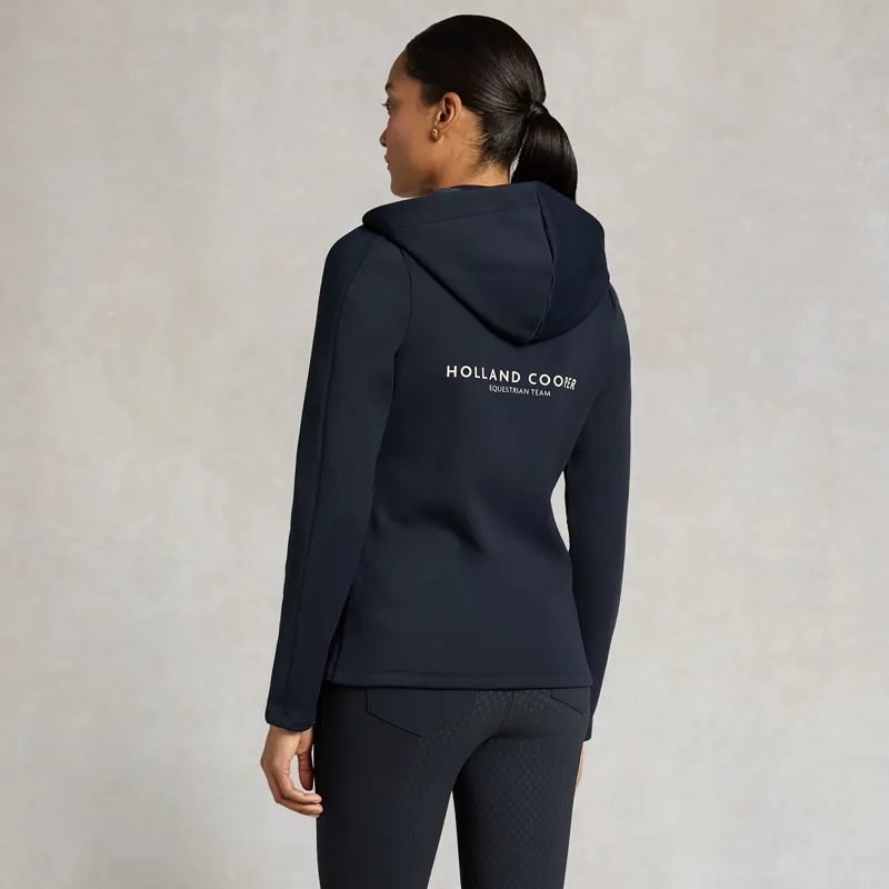 Holland Cooper Chiltern Womens Zip Training Top - Ink Navy-1