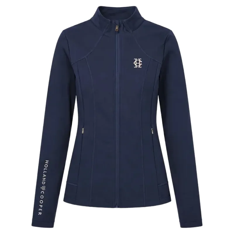 Holland Cooper Chiltern Womens Zip Training Top - Ink Navy-1