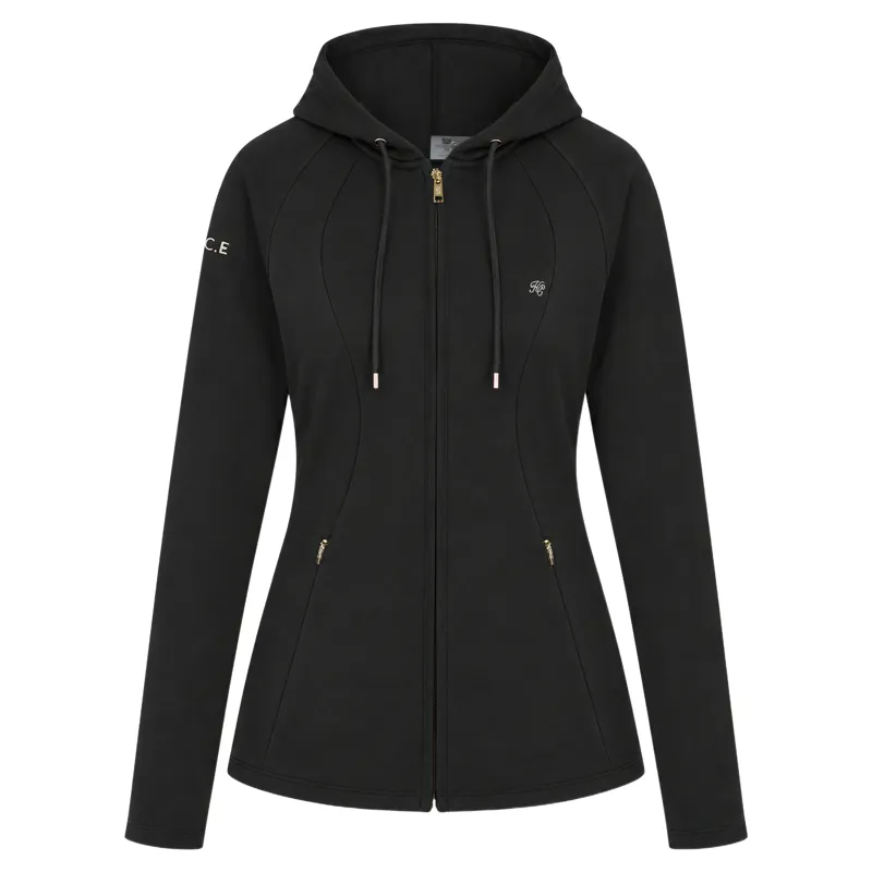 Holland Cooper Chiltern Womens Zip Hoodie - Black