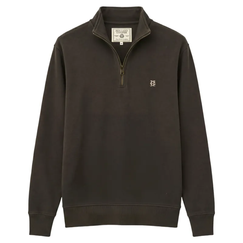 Holland Cooper Classic Mens Quarter Zip Sweat - Bournville-1