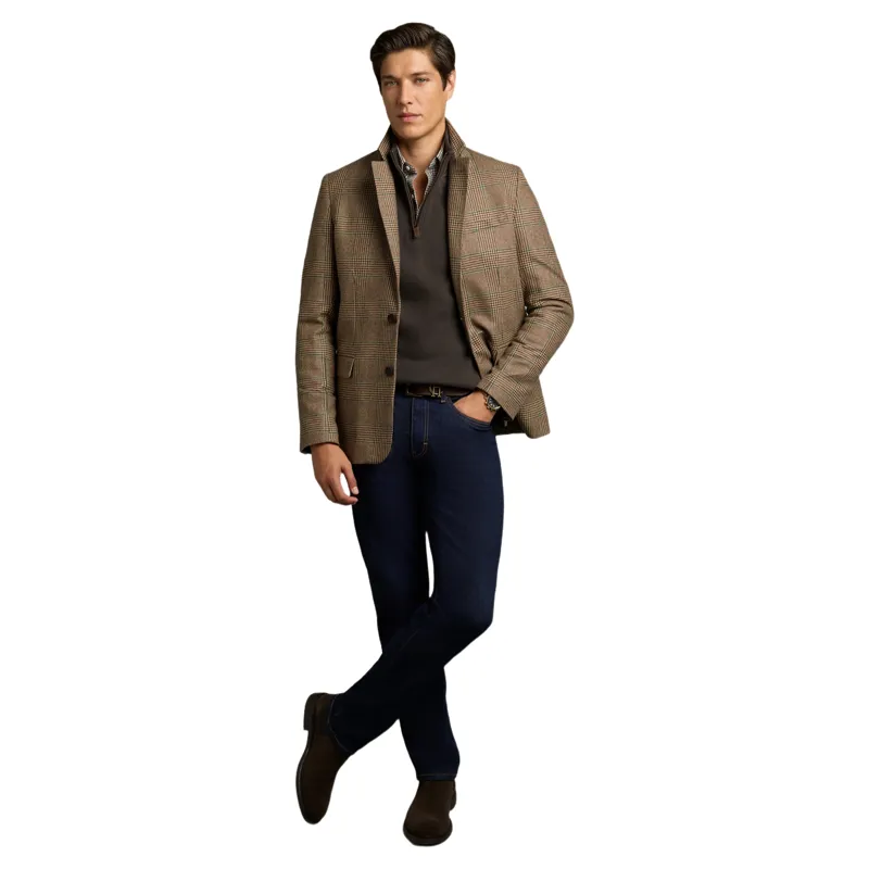 Holland Cooper Classic Mens Quarter Zip Sweat - Bournville-3