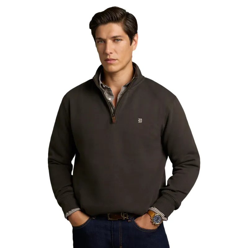 Holland Cooper Classic Mens Quarter Zip Sweat - Bournville-2