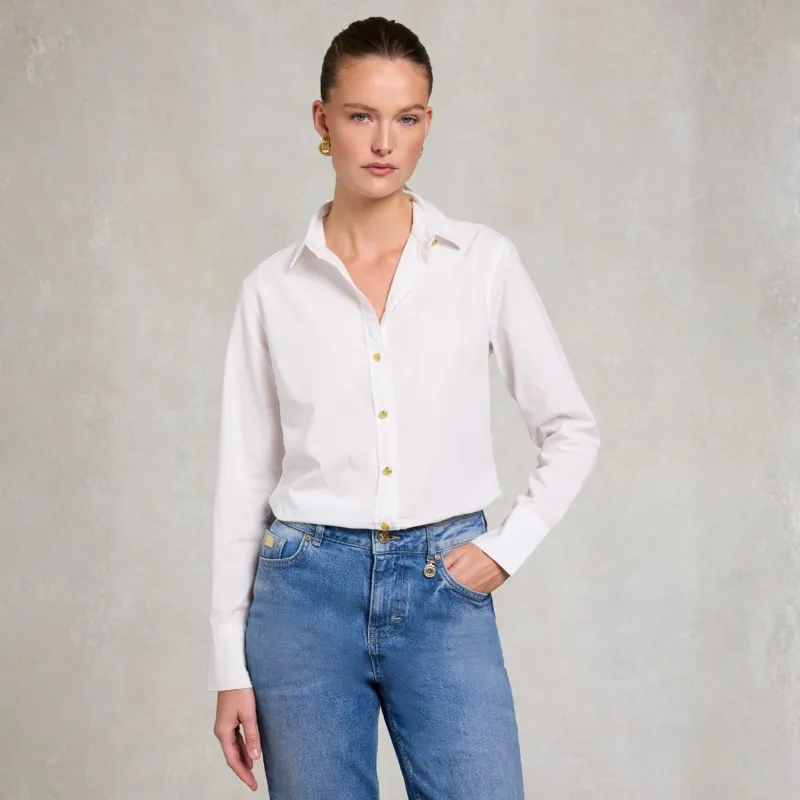 Holland Cooper Classic Womens Shirt - White-1
