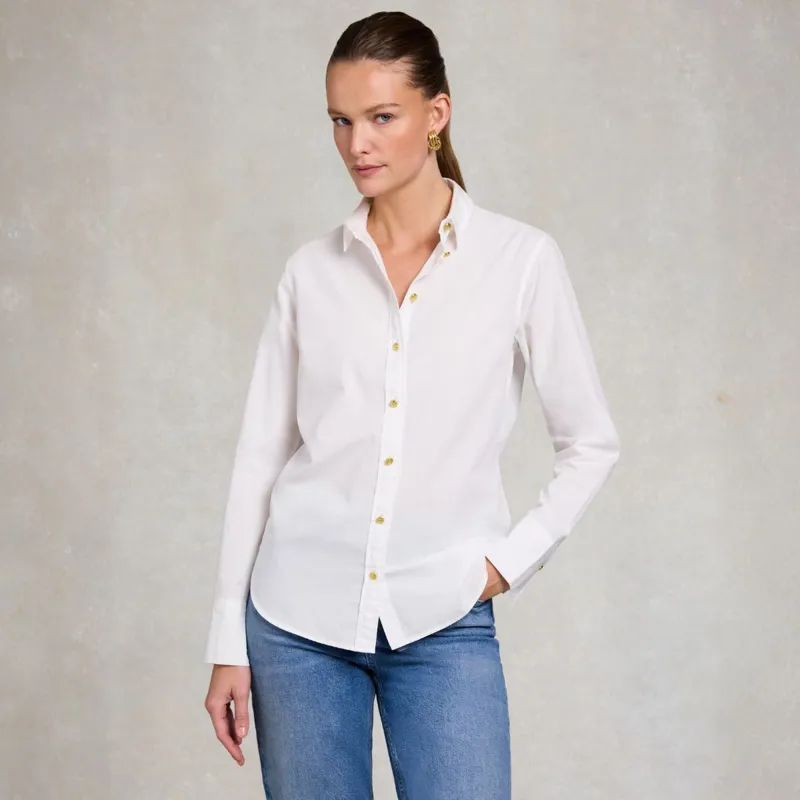 Holland Cooper Classic Womens Shirt - White-3