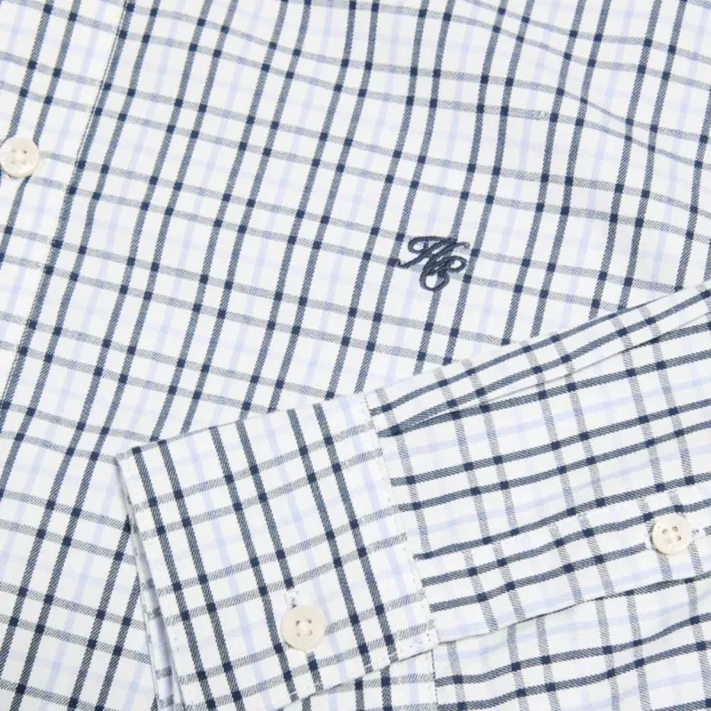 Holland Cooper Classic Men's Button Shirt - Cheltenham Check Blue-3