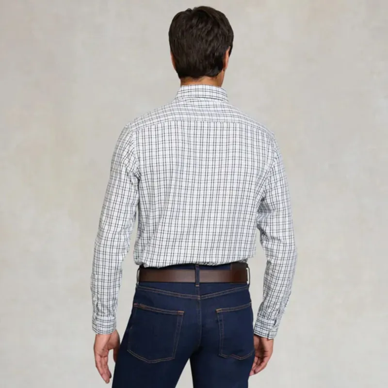 Holland Cooper Classic Men's Button Shirt - Cheltenham Check Blue-5