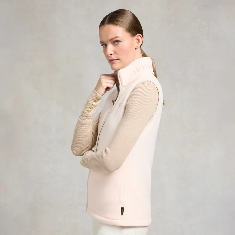 Holland Cooper Country Fleece Womens Gilet  - Palest Pink-2