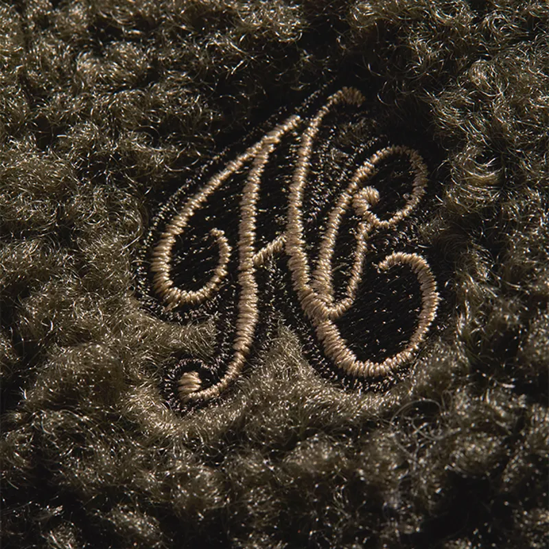 Holland Cooper Country Fleece Half Zip Ladies Jumper - Khaki Borg-5