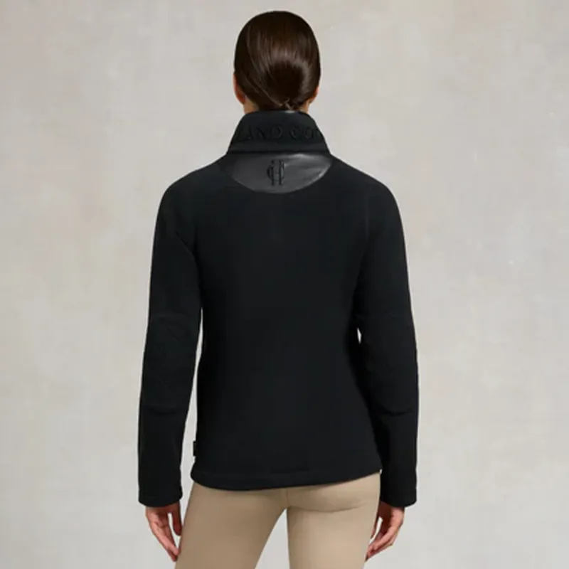 Holland Cooper Country Fleece Half Zip Ladies Jumper - Black-3