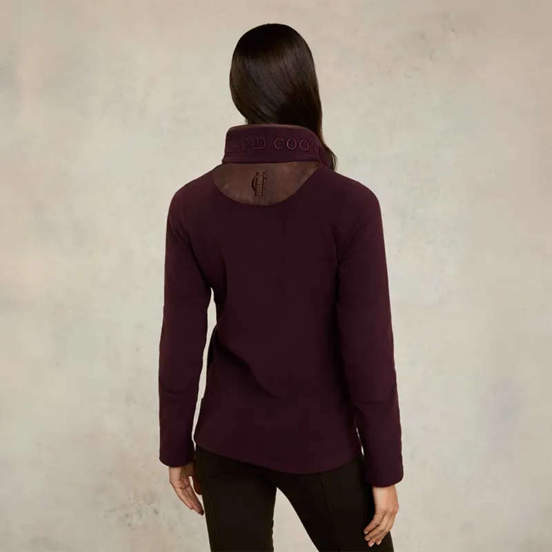 Holland Cooper Country Fleece Half Zip Ladies Jumper - Mulberry-4